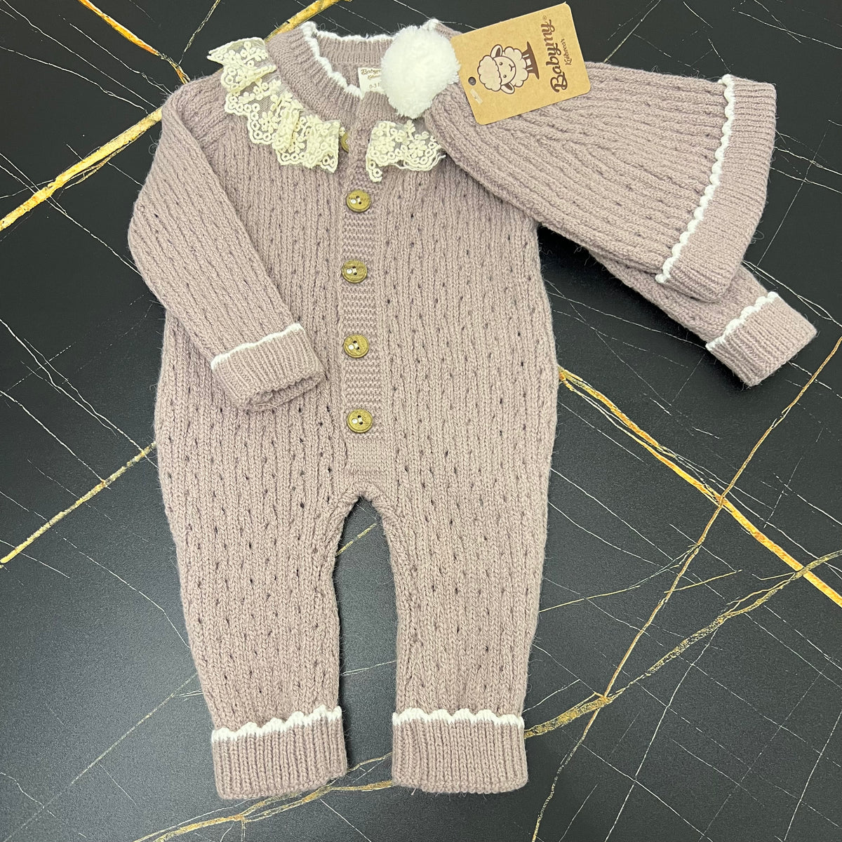Lavender Fleece Overall