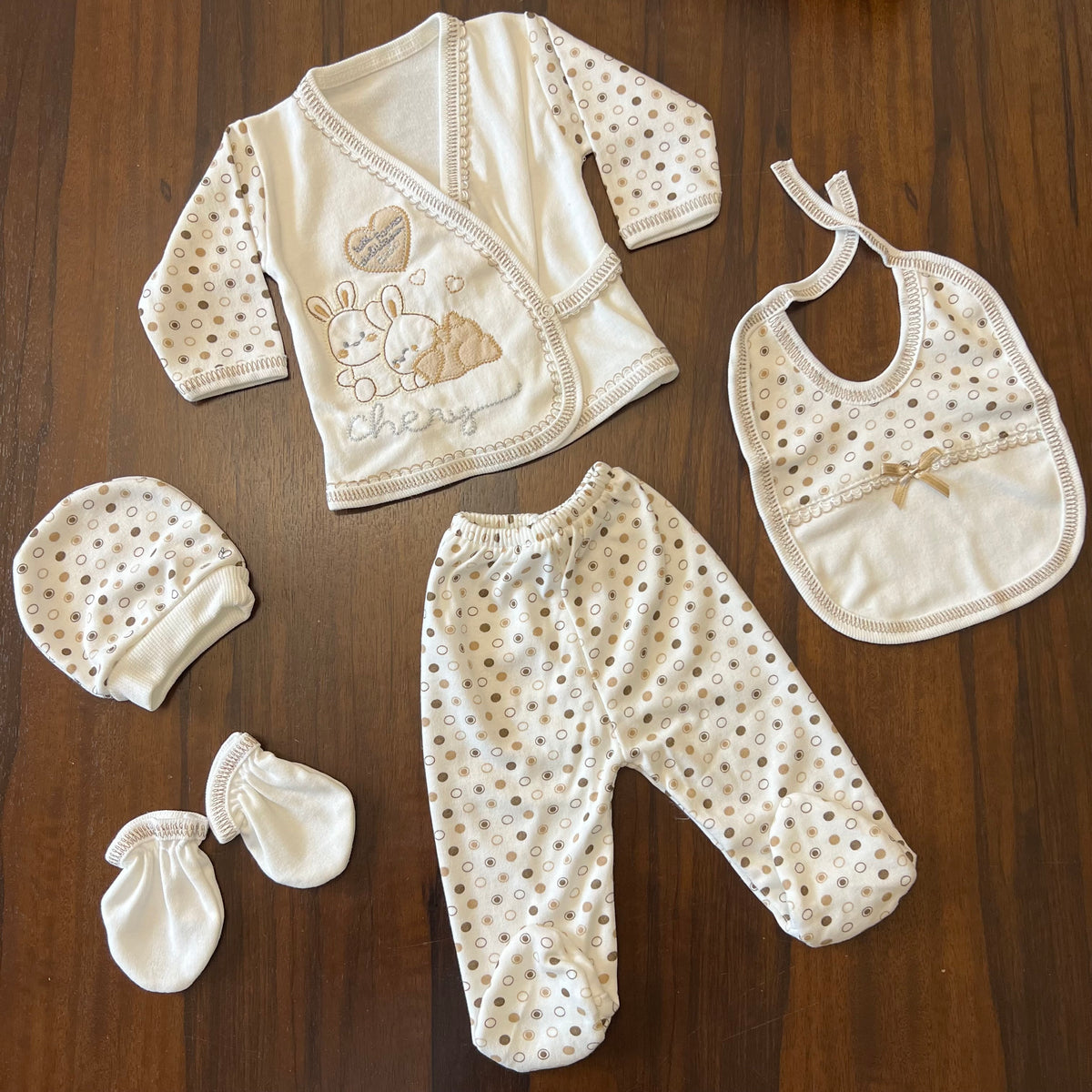 5 Pieces New Born Set