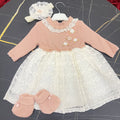 Fleece dress with shoes