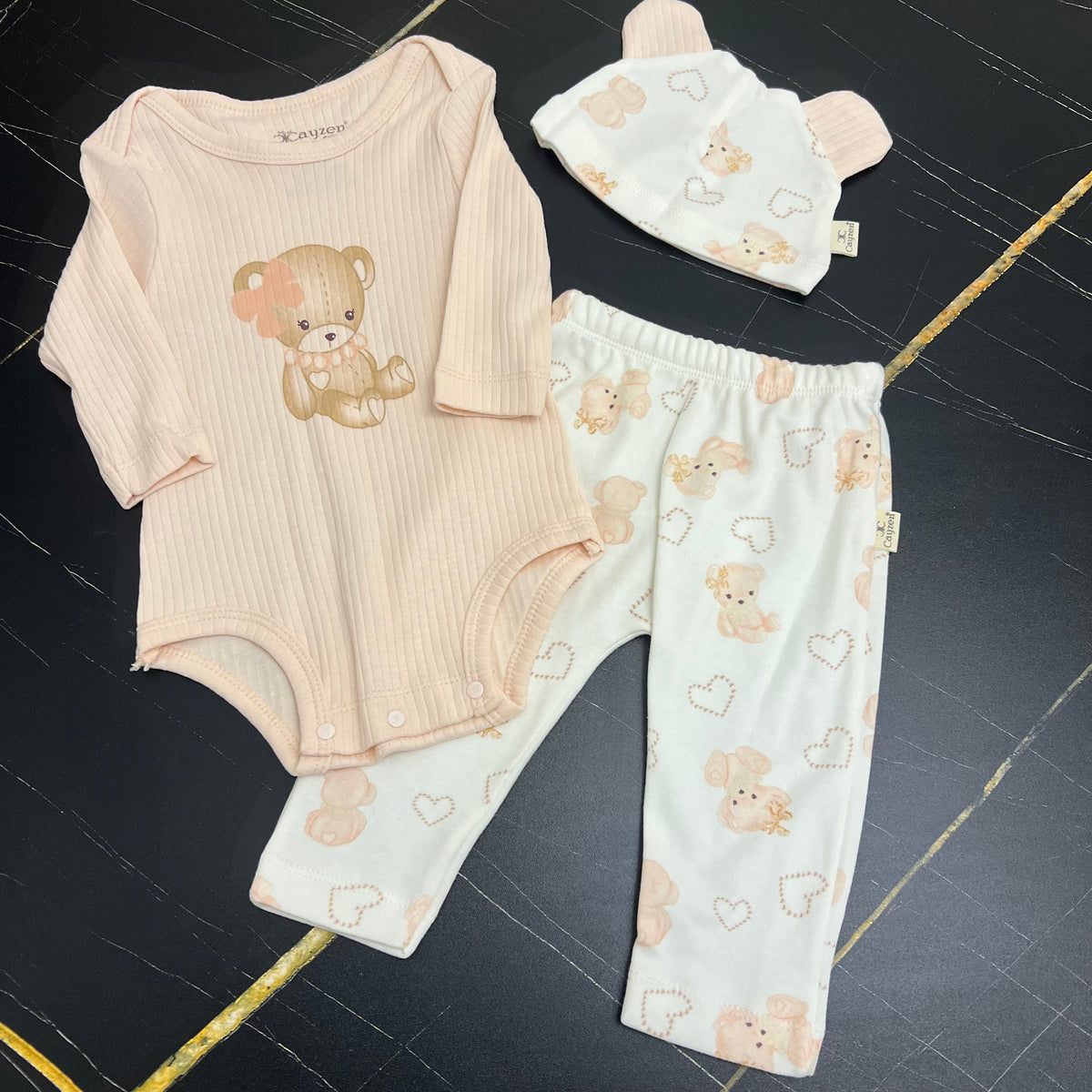 Pink Teddy Bear Set