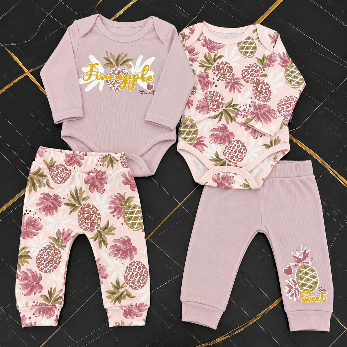 Pineapple Bodysuit and pant set
