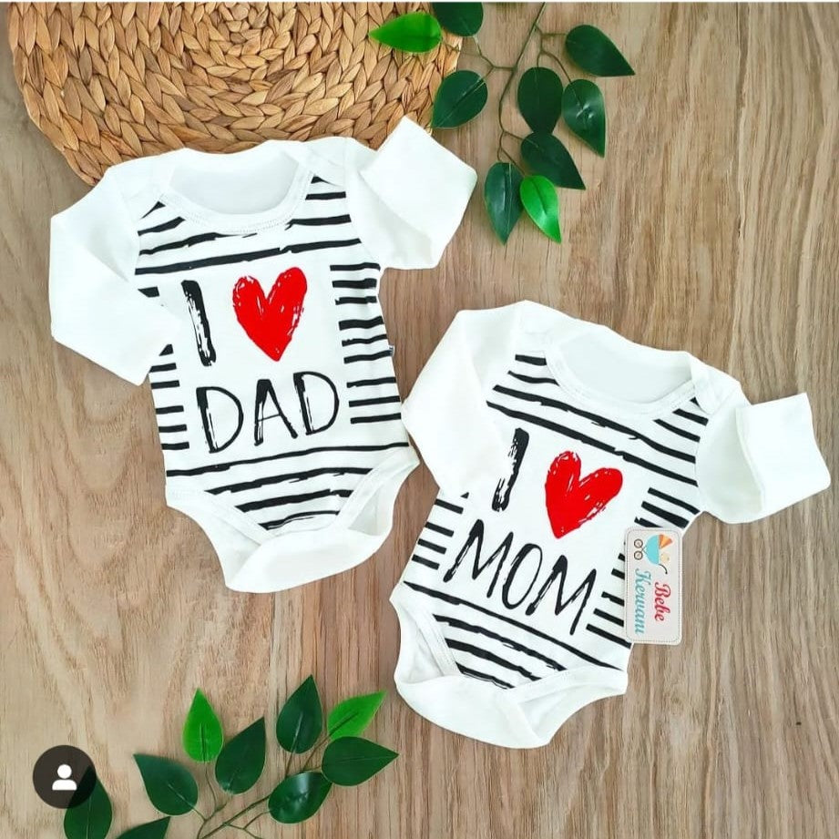 I love Mom&Dad Bodysuits
